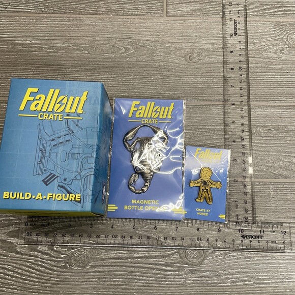 Bethesda Fallout 76 Loot Crate Lot Build a Figure Torso Pins Bottle Opener NEW - Picture 12 of 12